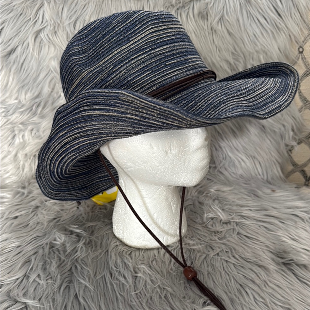 Sun Day Sunset Hat Denim UPF50+ Medium NWT - Picture 7 of 16